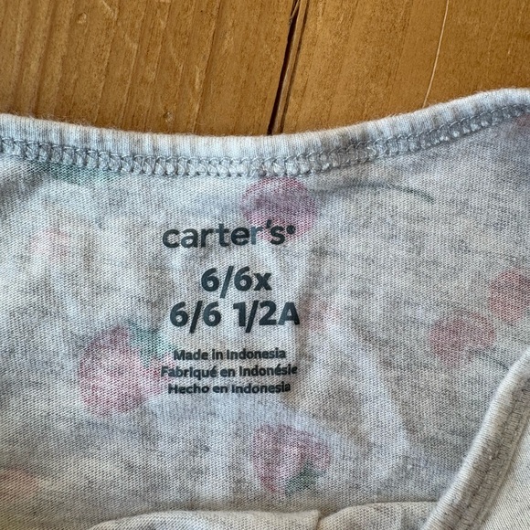 Carter's Gray Dress with Berry Print - Picture 3 of 3